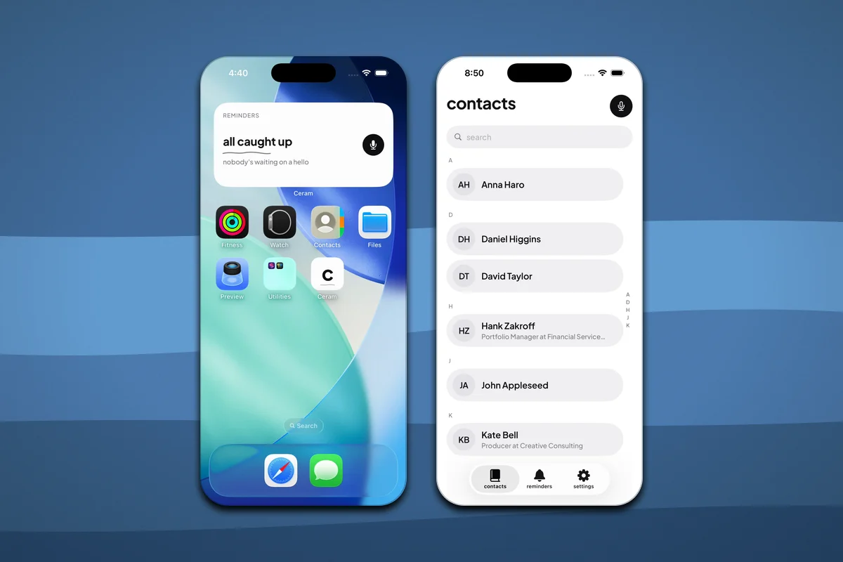 Ceram — The widget, and where its one line comes from