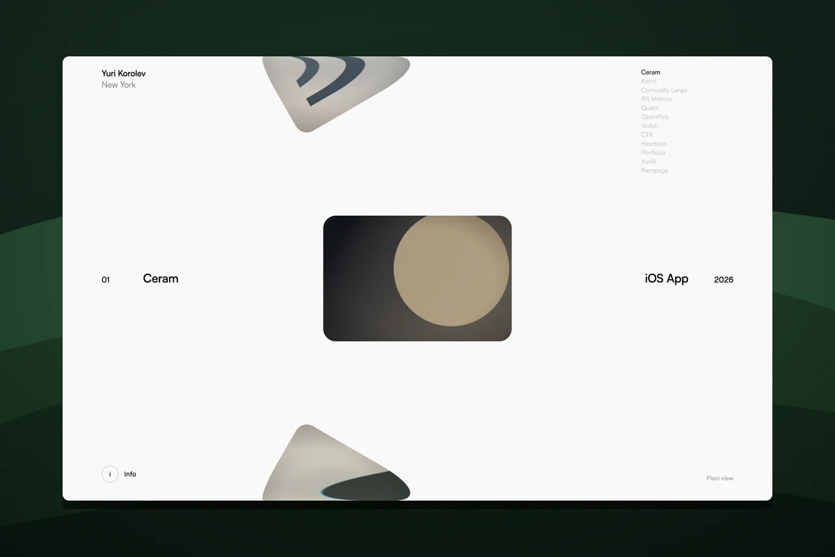 Portfolio — The fifth version, which is the one you are reading this on