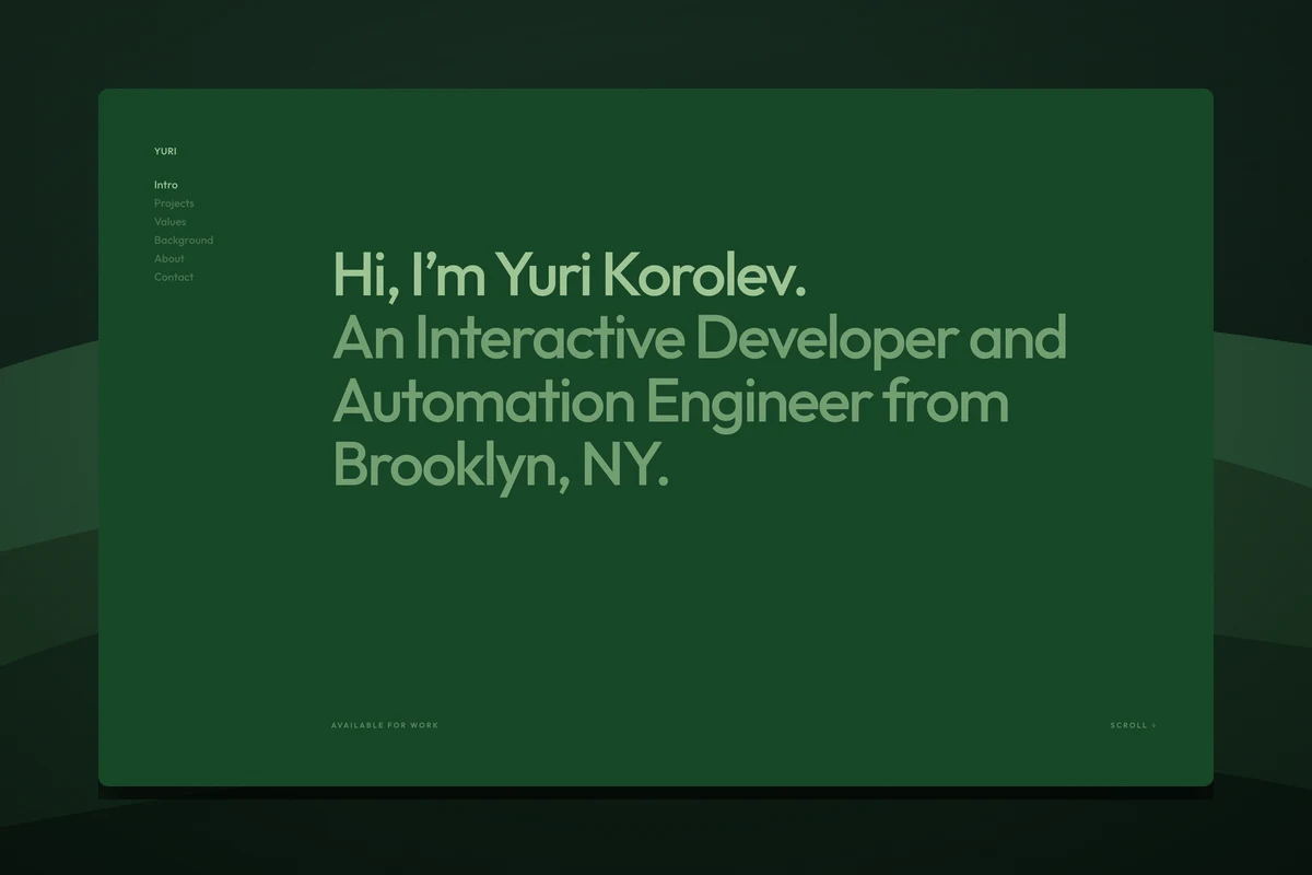 Portfolio — The fourth, and the first one I was happy with