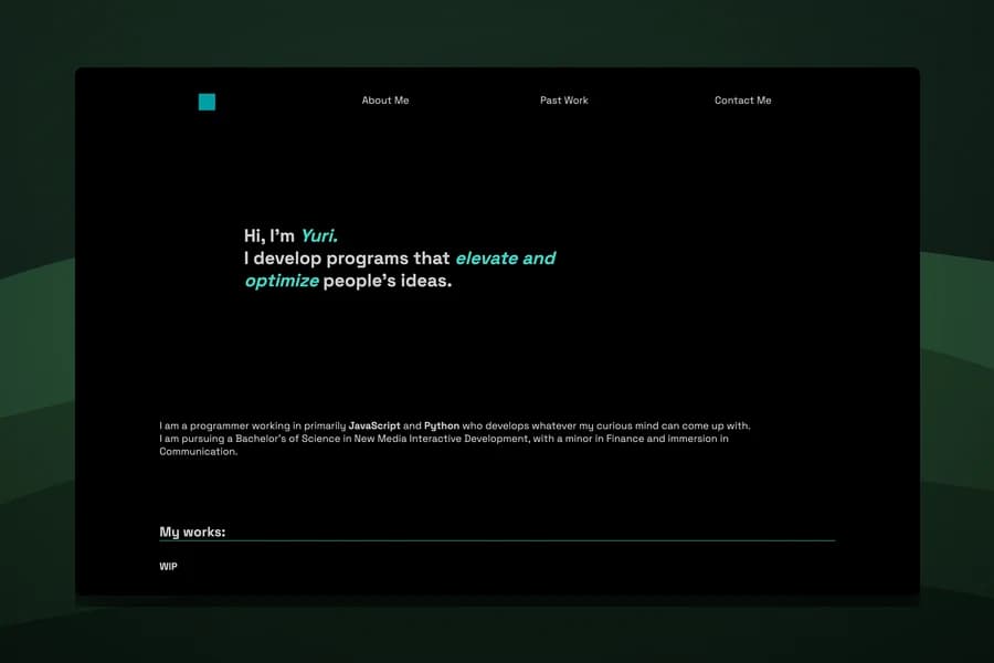 Portfolio — It sat there for seventeen months with nothing on it